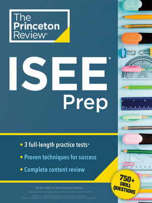 cover image of Princeton Review ISEE Prep